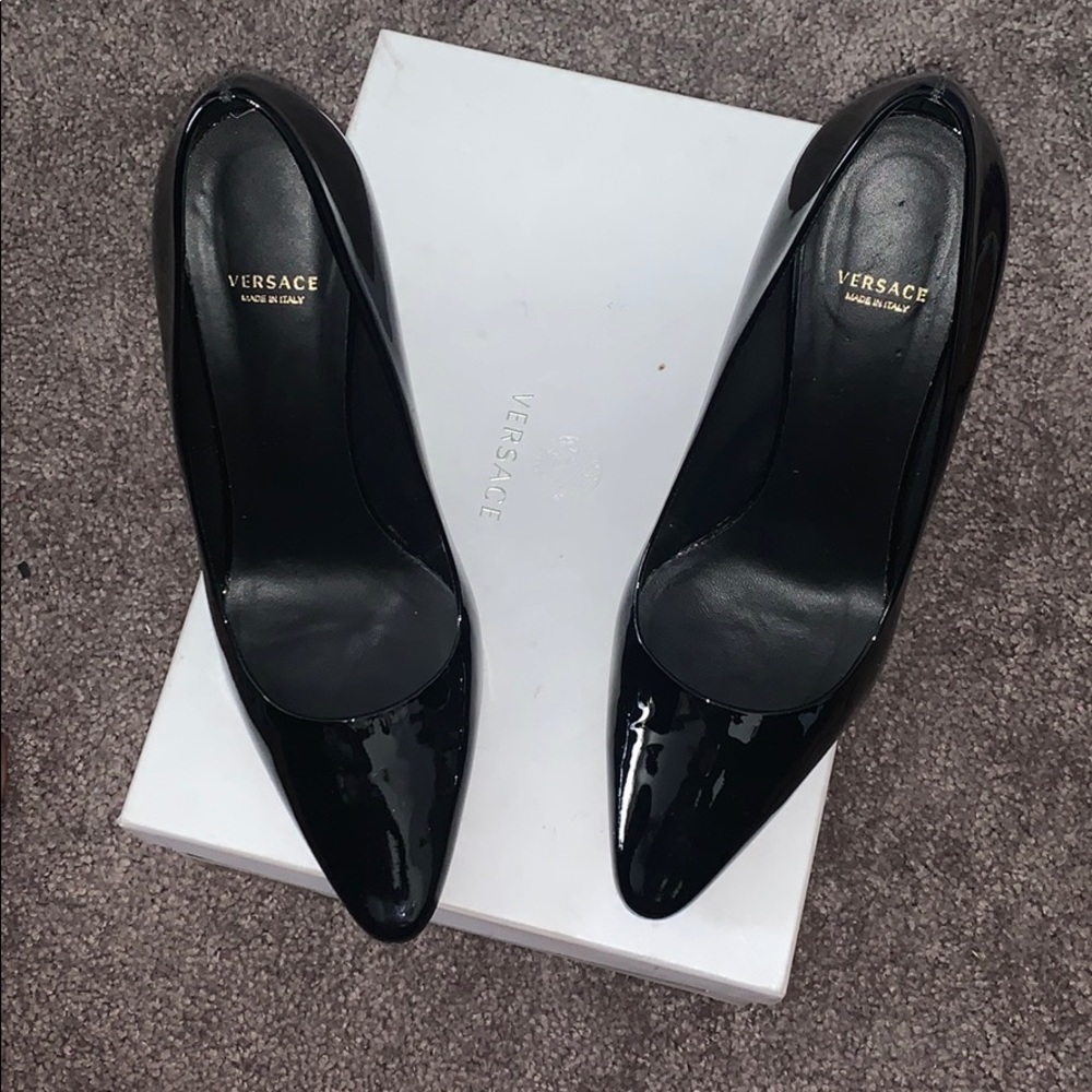 Versace medusa heels